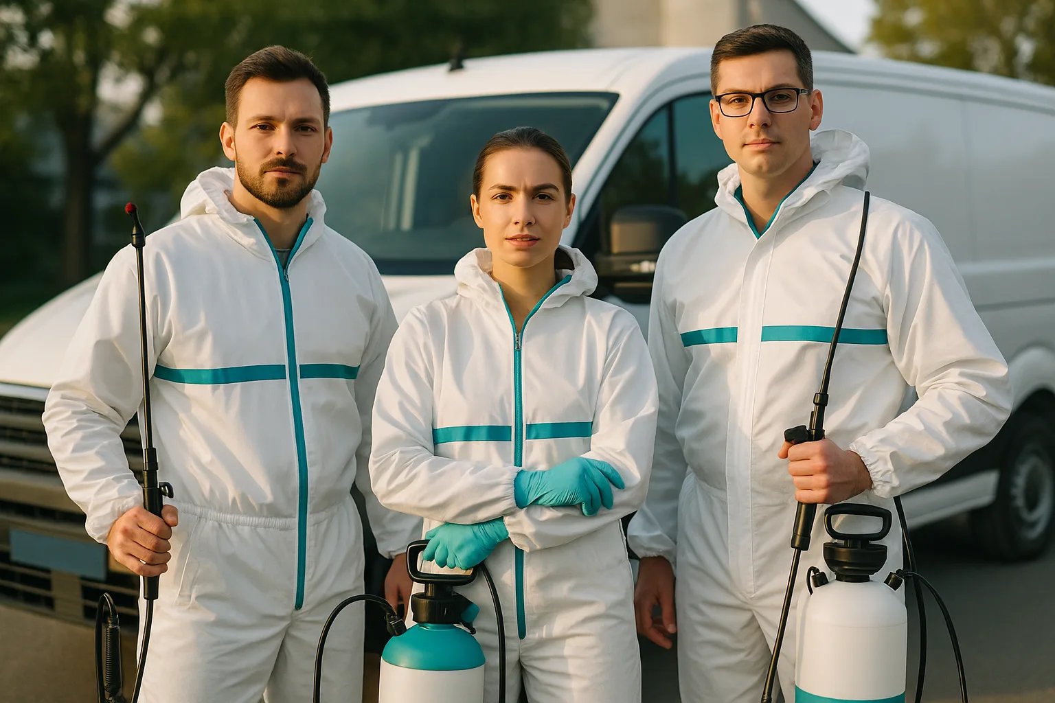 Команда сертифікованих фахівців ECO OBROBKA перед виїздом на об'єкт